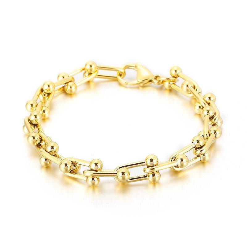 Pulseira De Fivela De Ferradura De Titânio Masculina E Feminina Pulseira De Fivela Em Formato De U Pulseira De Fivela De Ferradura De Titânio Masculina E Feminina Pulseira De Fivela Em Formato De U