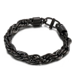 Colar Masculino Oval Com Fivela De Titânio E Pulseira