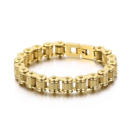 Pulseira De Titânio Estilo Rock Hip Hop Masculina