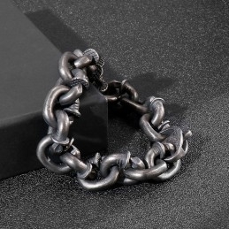 Pulseira De Titânio Masculina Vintage