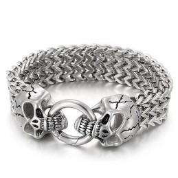 Pulseira De Caveira De Titânio Chique E Moderna À Venda
