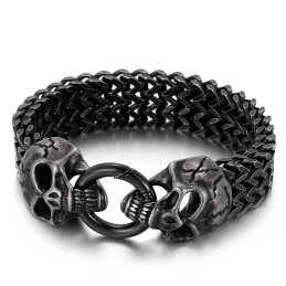 Pulseira De Caveira De Titânio Chique E Moderna À Venda