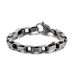Pulseira De Caveira De Titânio Pulseira De Motociclista Fantasma Chique Joia De Titânio