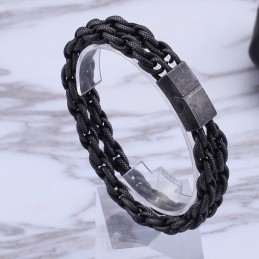 Pulseira Masculina De Titânio Tipo Black Day Em Titânio
