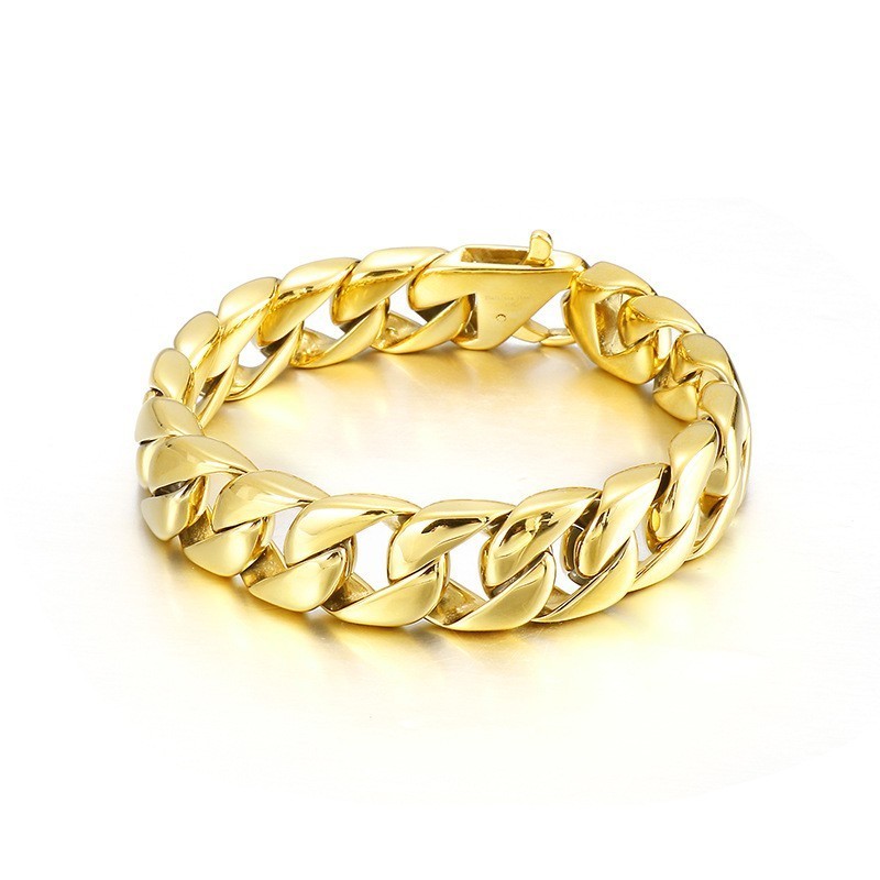 Pulseira Masculina Titanium Preta Corrente Masculina Pulseira Masculina Titanium Preta Corrente Masculina