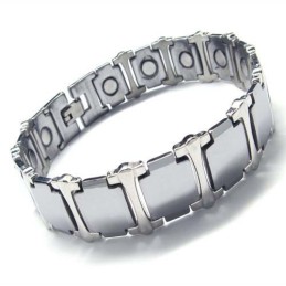 Pulseira Masculina Robusta De Carboneto De Tungstênio Com 16 Mm De Largura