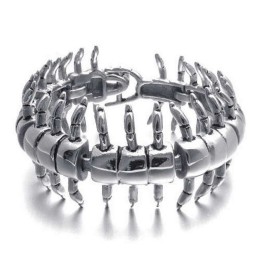 Pulseira Masculina Titanium Zoo Centipede Bracelet