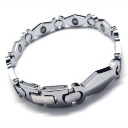 Pulseira Masculina De Carboneto De Tungstênio Com 8 Mm De Largura