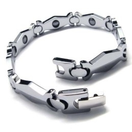 Pulseira Masculina De Carboneto De Tungstênio Com 8 Mm De Largura