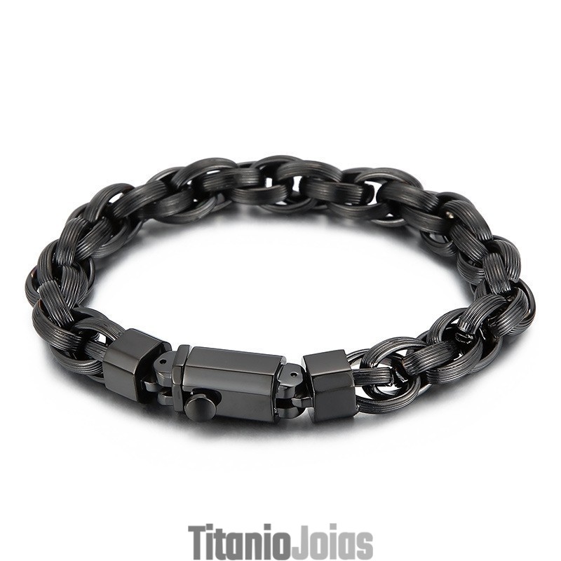 Pulseira O Com Botão De Pressão E Revestimento A Vácuo Da Moda Masculina Pulseira O Com Botão De Pressão E Revestimento A Vácuo Da Moda Masculina