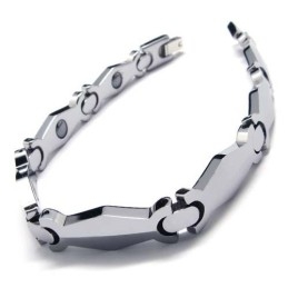 Pulseira Masculina De Carboneto De Tungstênio Com 8 Mm De Largura