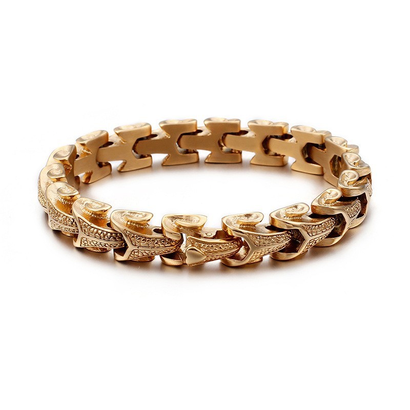 Pulseira Masculina Vintage Banhada A Prata Com Padrão De Escamas De Dragão E Joias Da Moda Em Titânio Pulseira Masculina Vintage Banhada A Prata Com Padrão De Escamas De Dragão E Joias Da Moda Em Titânio
