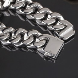 Pulseira Masculina De Titânio Polida