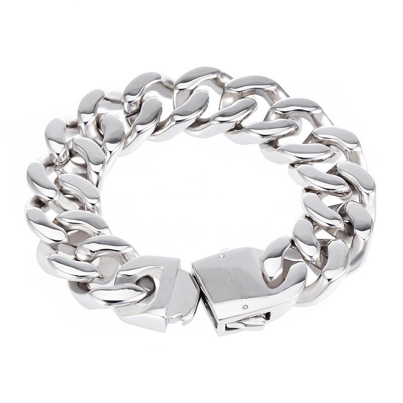 Pulseira Masculina De Titânio Polida Pulseira Masculina De Titânio Polida