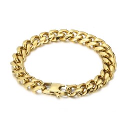 Pulseira Masculina De Titânio Criptografado Com Revestimento De Moda