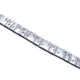 Pulseira Masculina Robusta De Carboneto De Tungstênio Com 12 Mm De Largura