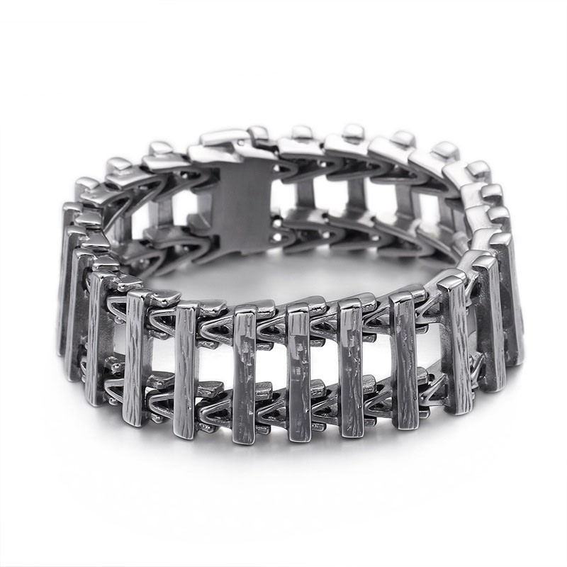 Pulseira Masculina Retro Chic Keel Titanium Pulseira Masculina Retro Chic Keel Titanium