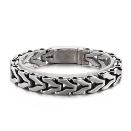 Pulseira De Titânio Chique De Osso De Dragão Vintage Para Homens