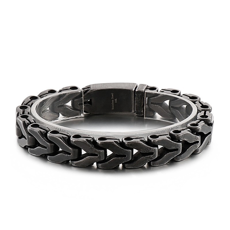 Pulseira De Titânio Chique De Osso De Dragão Vintage Para Homens Pulseira De Titânio Chique De Osso De Dragão Vintage Para Homens