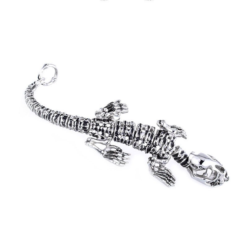 Pulseira De Titânio Estilo Dinossauro Chique Retrô Exagerada Para Homens Pulseira De Titânio Estilo Dinossauro Chique Retrô Exagerada Para Homens