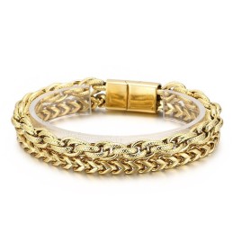 Pulseira De Titânio Com Revestimento A Vácuo Da Moda Para Homens