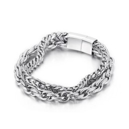 Pulseira De Titânio Com Revestimento A Vácuo Da Moda Para Homens