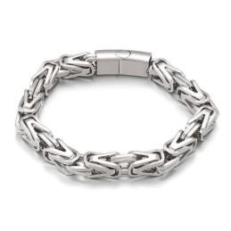 Pulseira De Titânio Em Formato De V Cool Rock Hip-Hop Para Homens