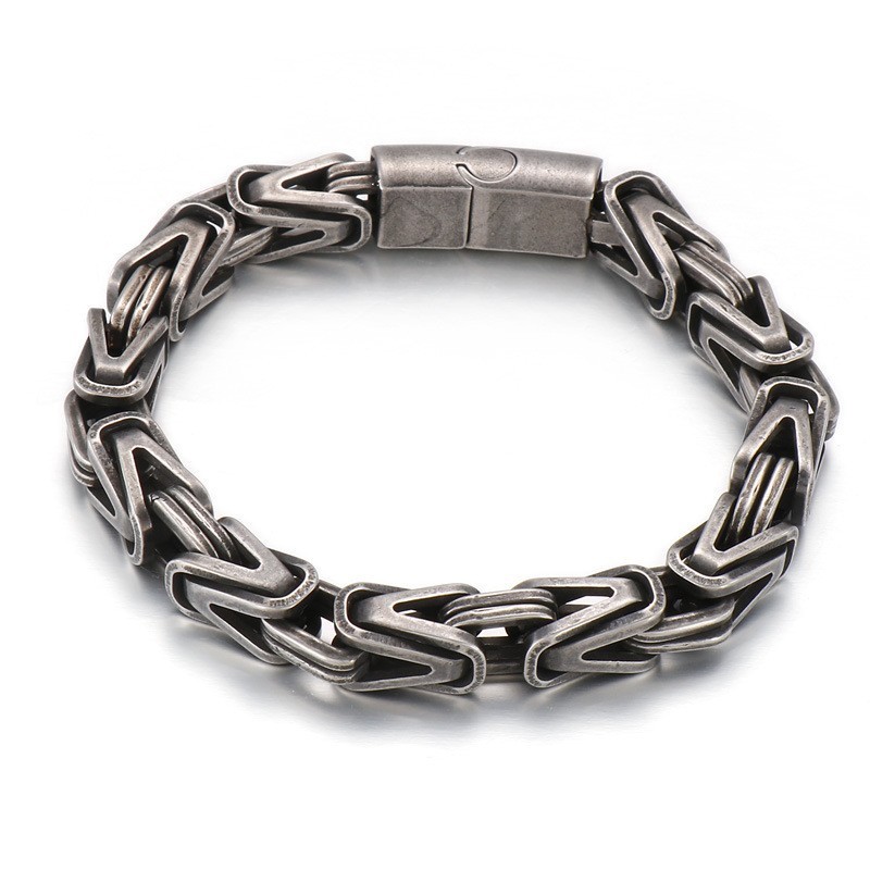 Pulseira De Titânio Em Formato De V, Estilo Hip Hop, Rock, Cool, Masculina Pulseira De Titânio Em Formato De V, Estilo Hip Hop, Rock, Cool, Masculina
