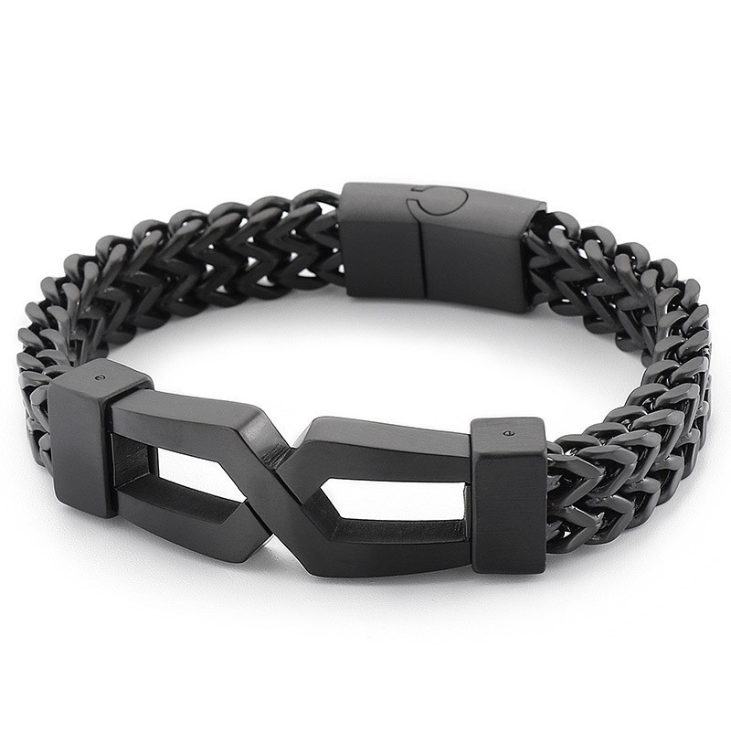 Óculos Hipster Hip-Hop Pulseira Masculina De Titânio