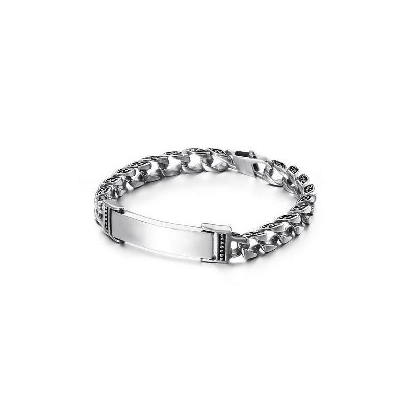 Pulseira De Titânio Com Cruz De Caveira E Zircônia Pulseira De Titânio Com Cruz De Caveira E Zircônia