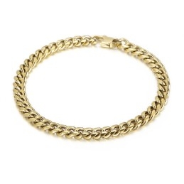 Colar Com Pulseira Cubana Masculina De Titânio Fashion Atmosphere