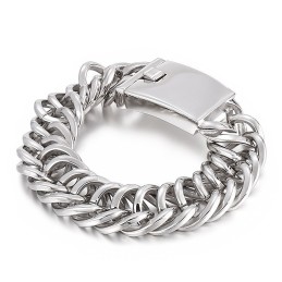 Pulseira De Titânio Masculina Simples E Estilosa