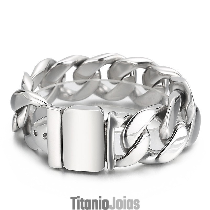 Pulseira Masculina De Titânio Preto Da Moda Pulseira Masculina De Titânio Preto Da Moda