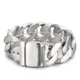 Pulseira De Titânio Preta Masculina Da Moda