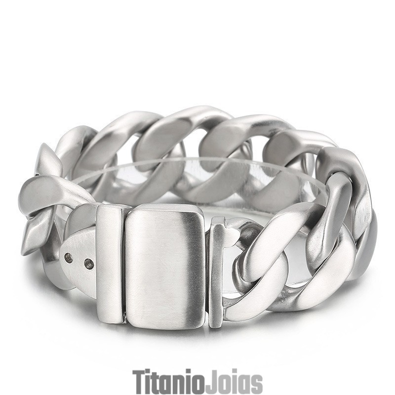 Pulseira De Titânio Preta Masculina Da Moda Pulseira De Titânio Preta Masculina Da Moda