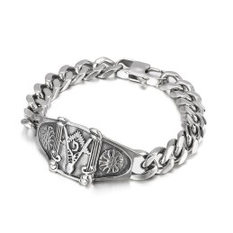 Pulseira De Titânio Masculina Da Moda