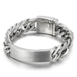 Pulseira Masculina De Titânio E Hip Hop Da Moda