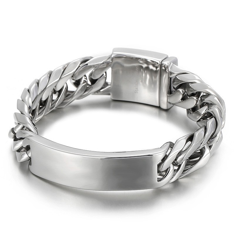 Pulseira Masculina De Titânio E Hip Hop Da Moda Pulseira Masculina De Titânio E Hip Hop Da Moda