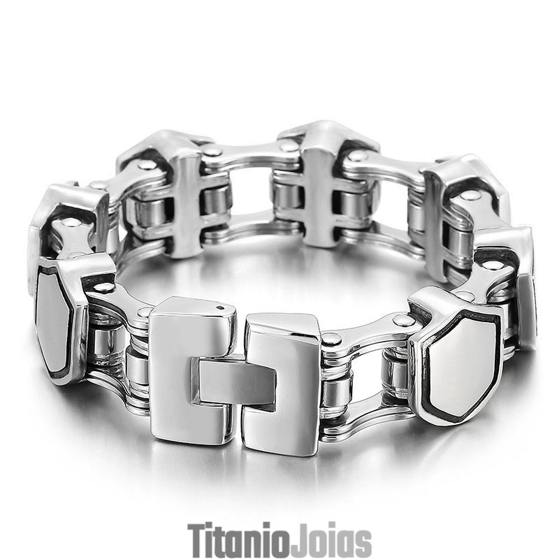 Pulseira De Titânio Geométrica Masculina Da Moda Pulseira De Titânio Geométrica Masculina Da Moda