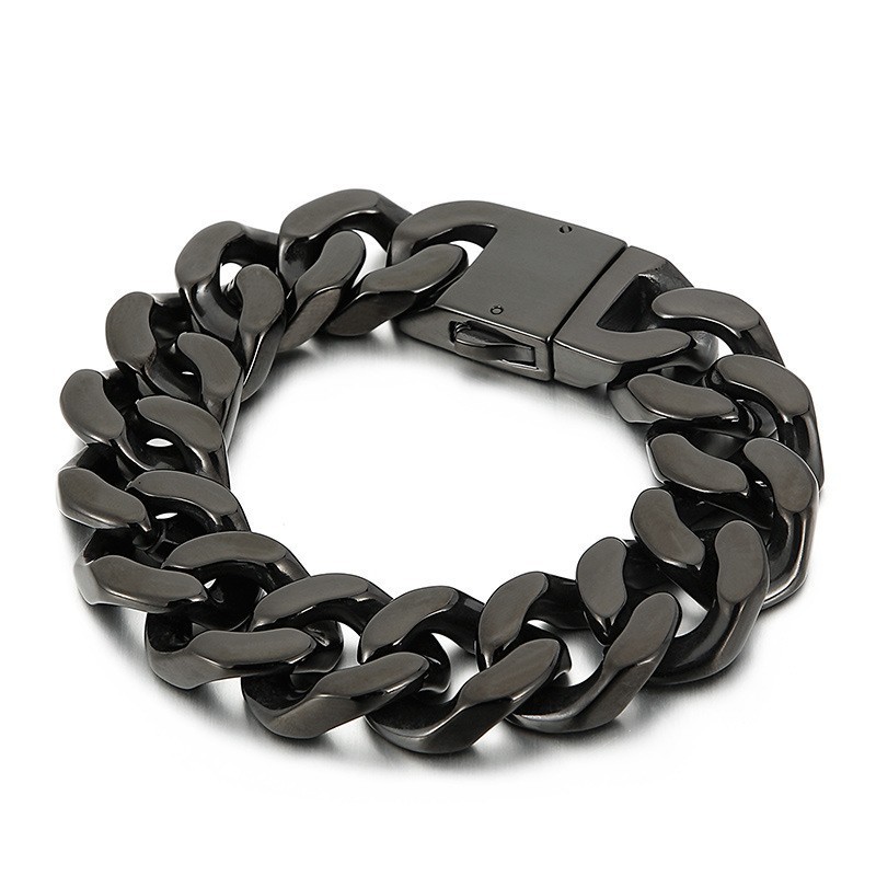 Pulseira De Titânio Preta, Joias De Titânio Da Moda Pulseira De Titânio Preta, Joias De Titânio Da Moda