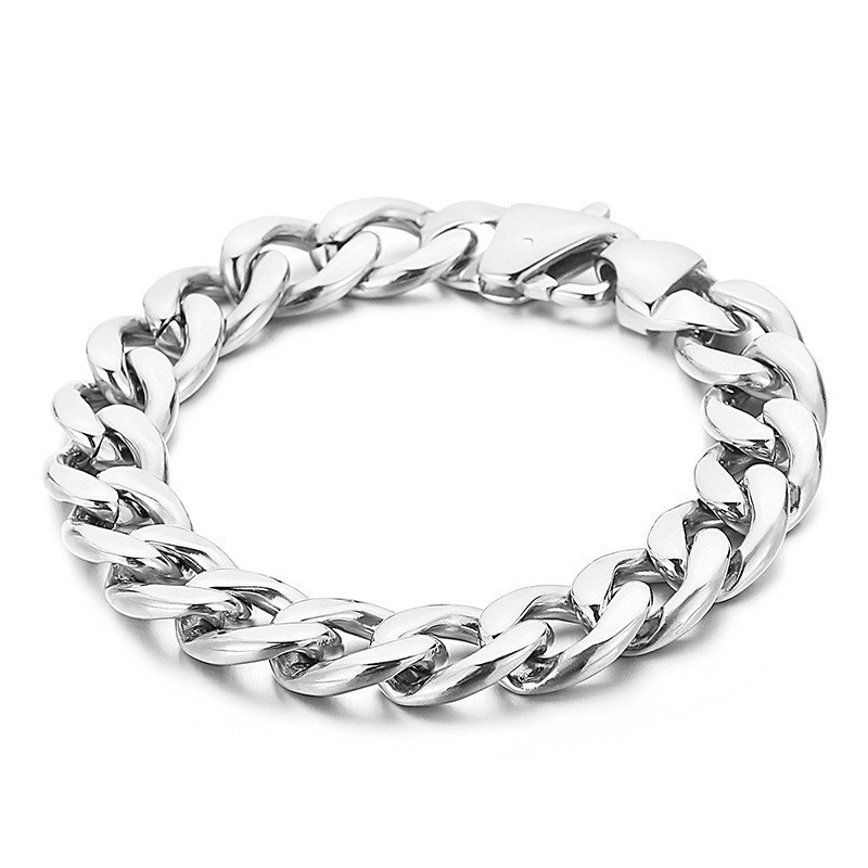 Pulseira Masculina Plana De Titânio Com Dois Lados E Banho De Ouro 18K Pulseira Masculina Plana De Titânio Com Dois Lados E Banho De Ouro 18K