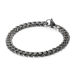 Pulseira De Titânio Vintage Masculina Da Moda Com Acessórios