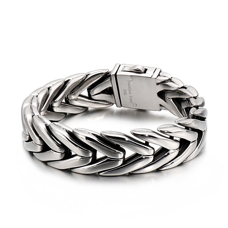 Pulseira De Titânio Com Fecho De Flor Legal Pulseira De Titânio Com Fecho De Flor Legal