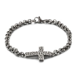 Colar De Titânio Com Cruz Edition Para Homens Pulseira De Titânio Para Homens