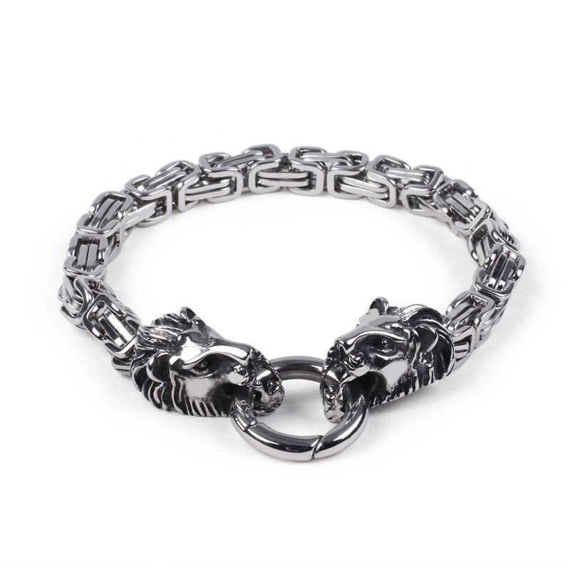 Pulseiras Masculinas De Corrente Imperial Com Leão Transfronteiriças Pulseiras Masculinas De Corrente Imperial Com Leão Transfronteiriças