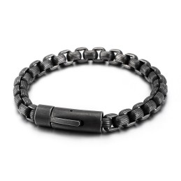 Nova Moda Estilo Retrô Biker Masculino Pulseira De Titânio Corrente Biker Pulseira De Corrente