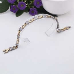 Pulseiras Masculinas E Femininas De Titânio Com Ímã De Bílis Preta Love Para Presente