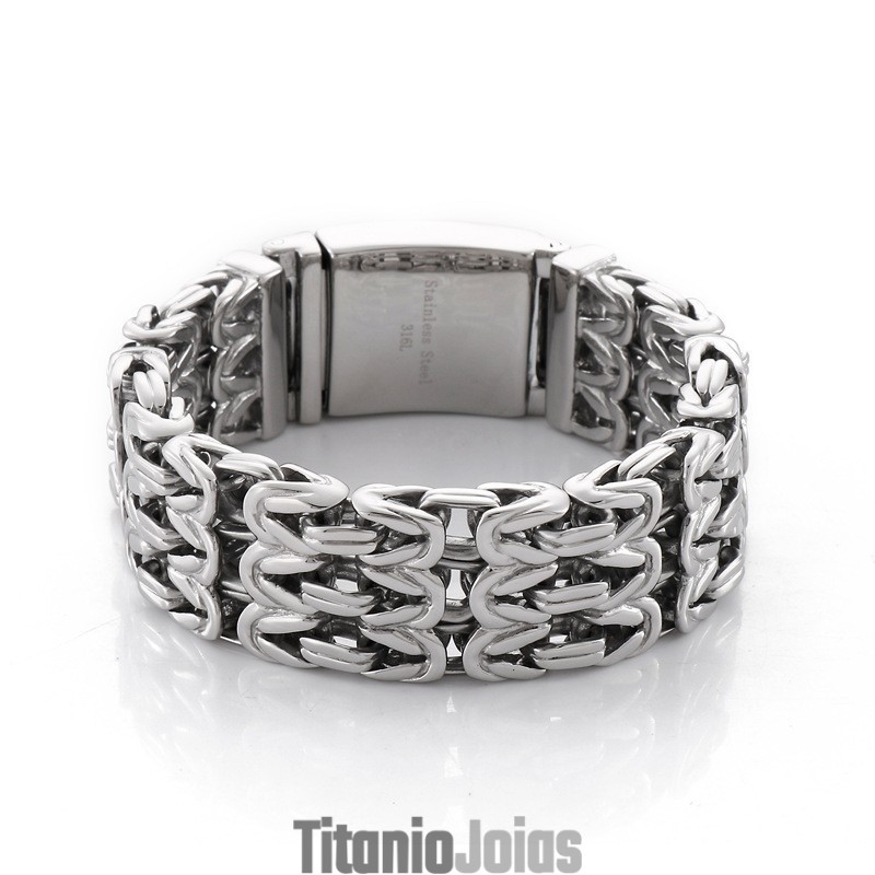 Pulseira Masculina De Titânio Vazada Em Formato De V Pulseira Masculina De Titânio Vazada Em Formato De V