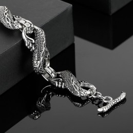 Pulseira De Dragão De Titânio Masculina