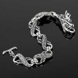 Pulseira De Dragão De Titânio Masculina
